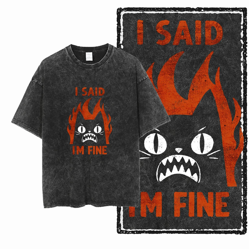 DOLF® Oversized DB Cat Graphic Shirt