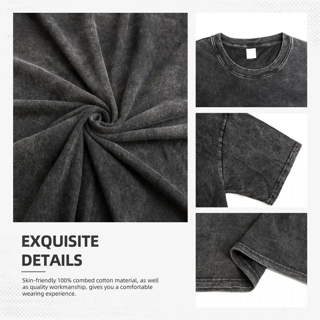 DOLF® Anime Flame Warrior Washed Oversized Tee