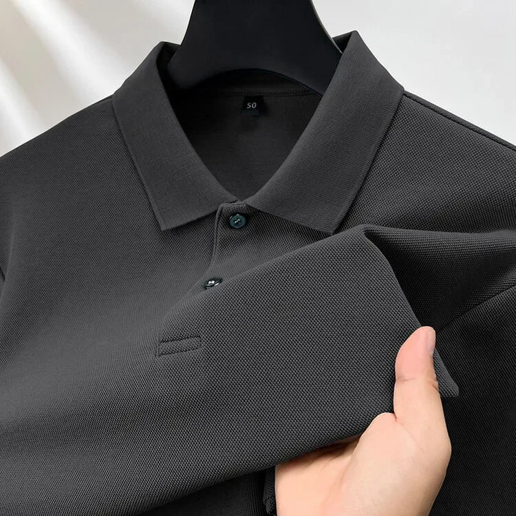 DOLF® Breathable Cotton Polo – Long Sleeve