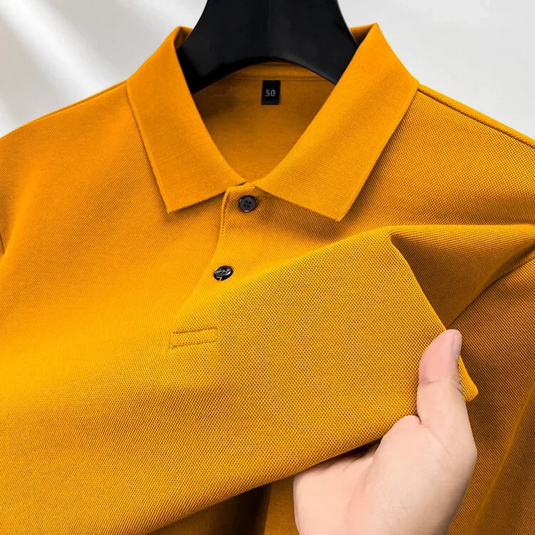 DOLF® Breathable Cotton Polo – Long Sleeve