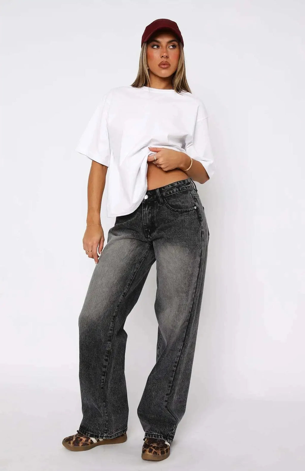 DOLF® RetroFlow High-Waist Wide-Leg Vintage Denim Jeans