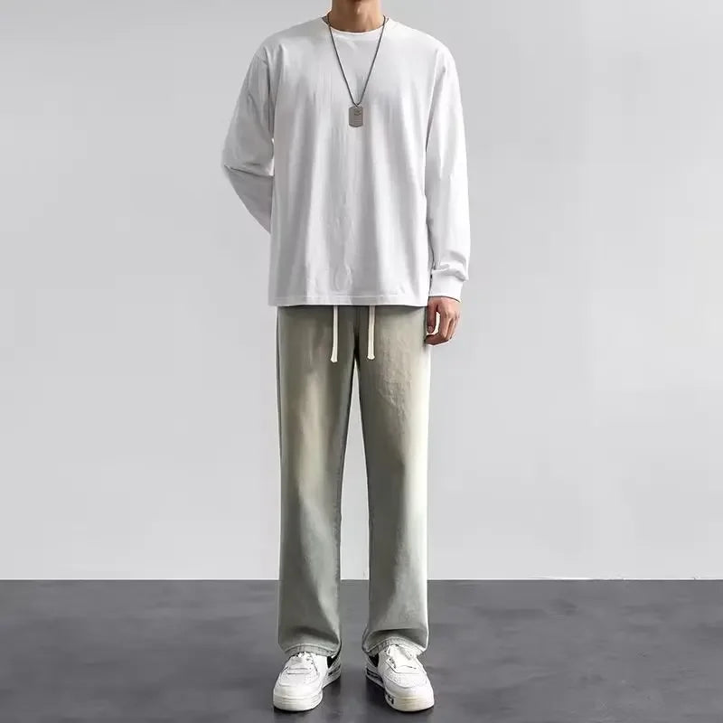 DOLF® ShadowFlex Wide Leg Jeans – Oversized Y2K Straight Fit Streetwear Denim