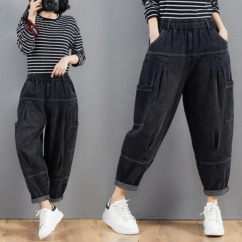 DOLF® Retro Oversize Denim Harem Pants