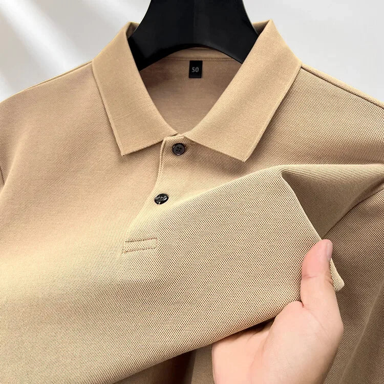 DOLF® Breathable Cotton Polo – Long Sleeve