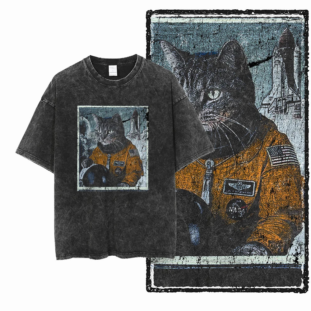 DOLF® Oversized DB Cat Graphic Shirt