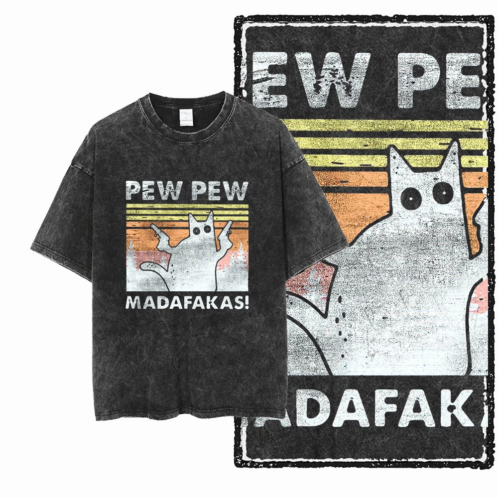 DOLF® Oversized DB Cat Graphic Shirt