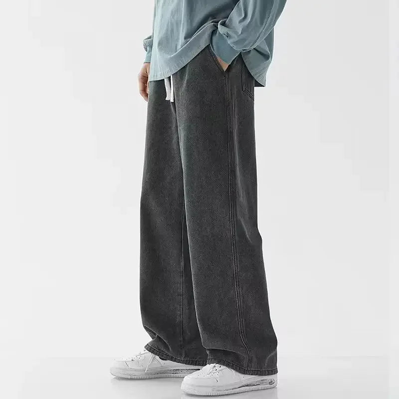DOLF® ShadowFlex Wide Leg Jeans – Oversized Y2K Straight Fit Streetwear Denim